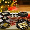 YQUQWN 168 PCS New Year Disco Tableware Set 2025 New Years Eve Party Supplies 2025 Disposable New Year Disco Plates Napkins Cups Spoons Forks and Knives Set 2025 NYE Decorations Serves 24