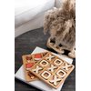 Christmas Tic Tac Toe Game, Santa vs Rudolph Holiday Coffee Table Decor, Versatile Home Accents Natural Wood Tic Tac Toe Board for Classic Two Person Games, 8.63 Inches Tic Tac Toe, Two Ways to Play