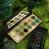 DE'LANCI Multichrome Green Eyeshadow Palette,12 Colors Glitter Olive Green Makeup Pallet, Matte Shimmer Light Dark Emerald Green Brown Eye Shadow for Hazel Eyes, Bright Sparkly Black Silver Shades
