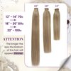 LaaVoo Ponytail Hair Extensions Human Hair Wrap Around Ponytail Extension Human Hair #60 Platinum Blonde Human Hair Clip in Ponytail Hair Extensions 14 Inch 70g