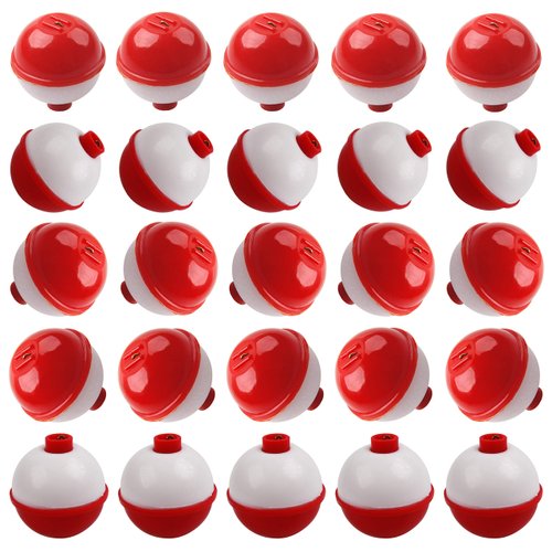 Easy Catch Snap on Float Bobbers Hard ABS Push Button Fishing Round Buoy Float Bobber