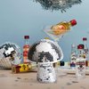 Mushroom Disco Ball for Party, Disco Mirror Reflective Ball, Mirror Disco Ball Mushroom Shape Home Art Decorations, Creative Resin Handicraft Ornaments, Silver (9IN)