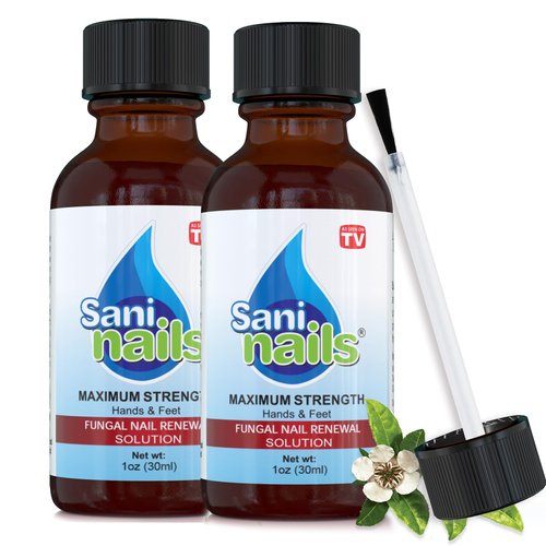 Troya Toenail Repair For Damaged Nails – Sani Nails Brush-On Toenail Solution for Hydrating and Restoring (2 Pack)