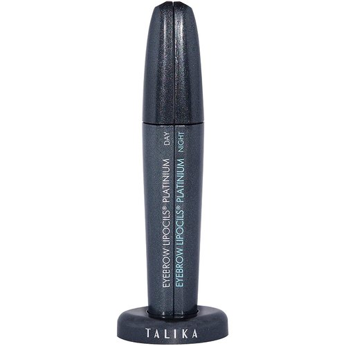 Talika Eyebrow Lipocils Platinium -Day and Night Double Serum - Eyebrow Growth Booster - Natural Eyebrow Density Care - Easy Application - 2 x 8,5 ml