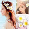 12Pcs White Hawaiian Plumeria Flower Hair Clip Foam Flower Hawaii Hair Clips Hair Pins Artificial Plumeria Hair Clips Hair Accessory Decorations for Beach Bridal Wedding Party Vacation(2.4 Inch)