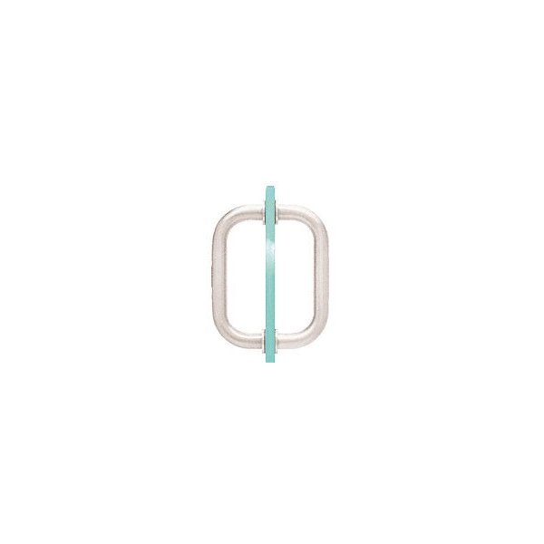 CRL 6" Brushed Nickel Tubular Back-to-Back 3/4" Diameter Shower Door Pull Handles