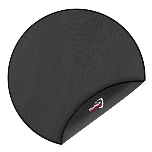 DocSafe 36" Round Under Grill Mat,4 Layers Fire Pit Mat,Fireproof Mat Protect Mat for Deck,Patio,Grass,Outdoor Charcoal,Smokers,Reusable Oil-Proof and Waterproof Indoor Fireplace Mat BBQ Floor Mat