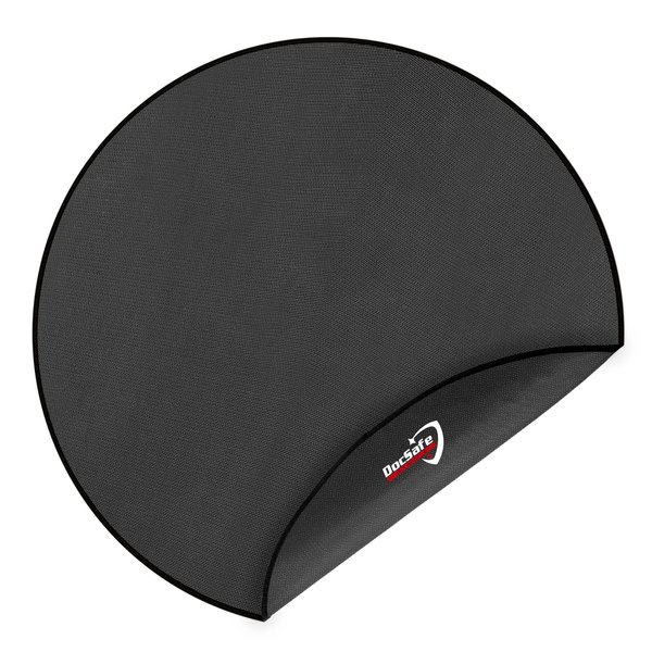 DocSafe 36" Round Under Grill Mat,4 Layers Fire Pit Mat,Fireproof Mat Protect Mat for Deck,Patio,Grass,Outdoor Charcoal,Smokers,Reusable Oil-Proof and Waterproof Indoor Fireplace Mat BBQ Floor Mat