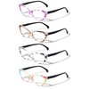 V.W.E. 4 Pairs Lot Women Cateye Mosaic Pattern Fashion Reading Glasses Reader (4 Pairs, 2.00)