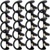 Lsgoodcare 20Pcs Replacement Earmold Earbud Right Ear for Two Way Radio Acoustic Coil Tube Earpiece - Silicone Walkie Talkie Earmould Ear buds Black Medium Soft Ear piece