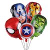 5PCS Aluminium Film Balloons for Superhero Avengers Party,for Superhero Birthday Party Supplies