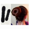 4 Pcs Sponge Hair Tray Hair Bun Maker Magic Hair Styler Set Hair Styling Sponge New Released Elastics and Ties Hair Accessories（Black ）