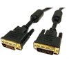 AYA 15Ft (15 Feet) DVI-I Dual Link (24+5) Male to Male Digital/Analog Video Cable w/Ferrites