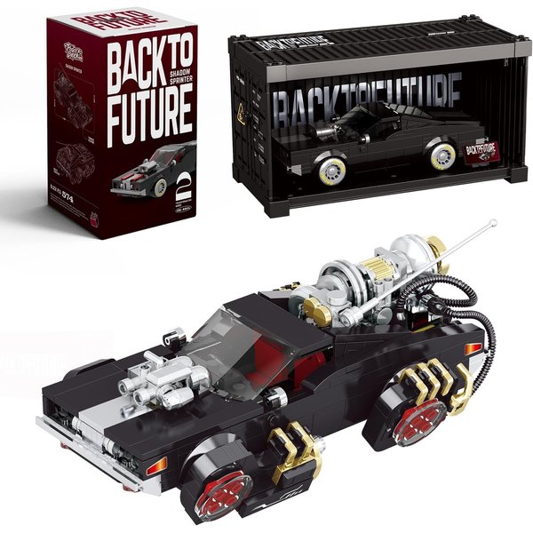 dOMOb Shadow Sprinter Dodge Charger Car Building Kit – 574 pcs Building Blocks Set w/Container Display Box – Modular Scale 1:24 Model – Bricks Toy for Kids & Adults 8+ – for Boys, Hobbyist, Collector