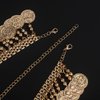 Teyglen Vintage Coin Tassel Head Chain Gold Coin Headchain Bridal Headpiece Headdress Costume Hair Accessories for Women Festival Prom Wedding (Gold)