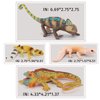 Atralo Service Reptile Animal Model Playsets 4 PCS Lizards Figure Party Favors Toys Cake Toppers Christmas Birthday Gift for Boys Girls Kids Toddlers