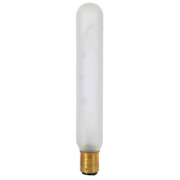 Satco S3249 130V DC Bayonet Base 25-Watt T6.5 Light Bulb, Frosted