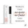 No Mess No Tears Lash Glue for Sensitive Eyes - Non-Irritating Gentle Formula - Fast Drying 24 Hour Hold - Water Resistant Dries Clear - Cluster Strip Adhesive False Eyelash Extensions