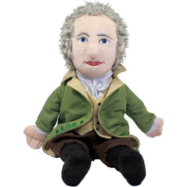 The Unemployed Philosophers Guild Alexander Hamilton Doll - 11" Soft Stuffed Plush Little Thinker