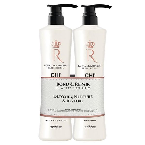 CHI Royal Treatment Bond & Repair Clarifying Duo 32 Oz, Pearl