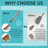 MAGIC ARMOR Acrylic Nail Brush Set, 4pcs Acrylic Nail Brush for Nails Size 6/8/12/16 Kolinsky Nail Art Brush for Acrylic Powder Application,Acrylic Nail Extension, 3D Nail Carving Nail Brush set