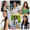 Wear and Go Glueless Wigs Human Hair Pre Plucked Pre Cut 6x4 Straight Lace Front Wigs Human Hair Wigs for Women No Glue Hd Lace Front Closure Ready to Wear Wigs 180% Density 28 Inch Natural Black