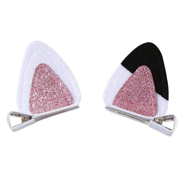 BaaSid Cute Cat Ears Hair Clips - Birthday Party Supplies, Daily Wear for Children, Dollhouse Decoration & Girls' Gift