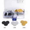 150pcs Sandpaper Disc and 1pcs Metal Bit, 3/32 Shank Replaceable Pedicure Sanding Disc Bit for Dead Skin Callus Removal Electric Foot File Tools