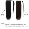 Ugrace Hair Ponytail Extension Human Hair Ponytail Extension For Black Women Clip In Ponytail Hair Extensions Wrap Around Long Ponytail Straight One Piece Hairpiece Hair(16 inch, Natural Black #1B)