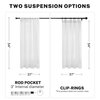 MRTREES White Sheer Curtains 54 inches Long Living Room Curtain Sheers Bedroom Voile Panels Drapes Rod Pocket Light Filtering Basement Window Treatments 2 Panels