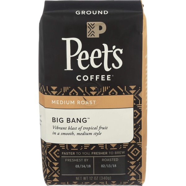 Peet's Coffee Big Bang, Medium Roast Ground Coffee, 12 oz