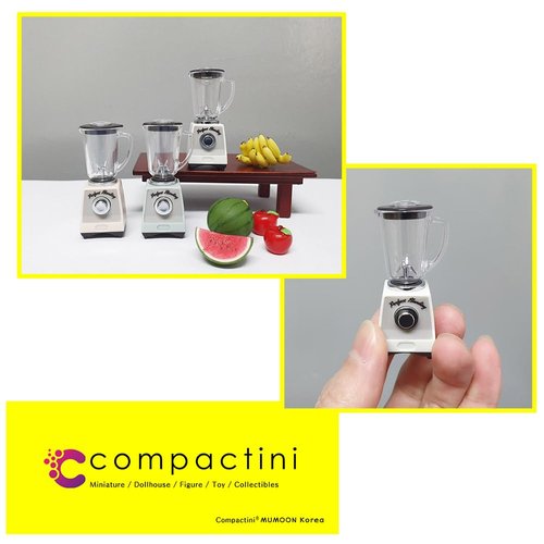 compactini Miniature Set 1:12 Scale Models Dollhouse Accessory Coffee Pots Blenders Oven Rice Cooker Waffle Machine Miniature Dollhouse Kitchen Accessories (Blender(Ivory))