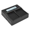 Green Extreme Dual Smart Charger with LCD Screen for Olympus BLH-1