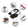 Foot Switch, Foot Operated Pedal Controller Power Switch Woodworking Machine Control, 5-ft Cable with Piggyback Plug, Deadman Style
