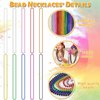 EOBOH 50PCS Mardi Gras Beads, Metallic 10 Kinds of Bead Necklace Party Favors, 33" Mardi Gras Necklace Women Men Stuff, Festival Parade Throw Accessories for Wedding Birthday Celebrations Decorations