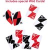 Mattel Games Wild Twists Playing Cards by UNO Brand, 2 Sets of Standard 52-Card Deck Plus 8 Special Wild Cards in Storage Tin