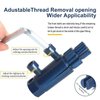 Broken Pipe Thread Extractor Tool- Broken Faucet Removal Tool Tool for dismantling broken valves and faucets for 1/4 to 1 pipeline (blue)