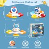 Saeifin 3Pcs Suction Cup Spinner Toy for Baby 12-18Months, Bath Toys for 2 Year Old Boy Girl, Plane Travel Toddler Sensory Toy, Birthday Girls 1st Birthday Sensory Toys, Window Toys for Infant