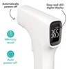 Dr. Talbot's Easy Handle Non-Contact Infrared Thermometer with Led Screen, Fever Warning Indicator, Accurate 1 S Reading for Baby, Kids, & Adults, White