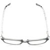 Foster Grant Women's Adalia Round Reading Glasses, Black/Transparent, 59 mm, 2.75