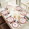 96 Pcs 50 and Fabulous Birthday Party Plates Napkins Tableware Set Rose Gold 50th Birthday Supplies Disposable Dinnerware Fifty Birthday Decoration Favors for Women, 24 Guests