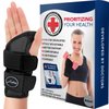 Dr. Arthritis Doctor Developed Fitted Wrist Brace for Carpal Tunnel Syndrome, Tendonitis and other Wrist Conditions, Splint Support for Men and Women Single (Black, Right Hand)