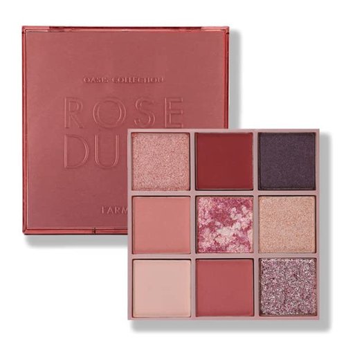 FARMASI Oasis Collection Eyeshadow Palette, Makeup Eye Shadow, Versatile Eyeshadow Palette for Hypnotizing From Soft to Intense, Matte & Shimmery Finishes, 0.28 oz, Rose Dune