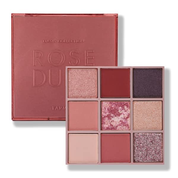 FARMASI Oasis Collection Eyeshadow Palette, Makeup Eye Shadow, Versatile Eyeshadow Palette for Hypnotizing From Soft to Intense, Matte & Shimmery Finishes, 0.28 oz, Rose Dune
