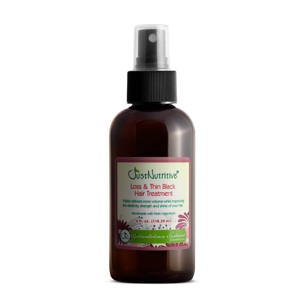 Loss and Thin Black Hair Treatment | Argan Oil Hair Treatment | Natural Hair Moisturizer | Treatment for Dry Brittle Hair | Just Nutritive | 4 Fl Oz