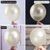 PartyWoo White Sand Balloons, 50 pcs 12 Inch Pearl White Sand Balloons, Boho White Balloons for Balloon Garland Balloon Arch as Party Decorations, Birthday Decorations, Wedding Decorations, White-Z41