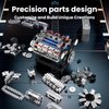 Mould King 10088 V8 Engine Model Kit Build Your Own STEM Mini V8 Model Engine Building Blocks Sets That Works for Adults & Kids Age 14+, 535Pcs