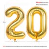 40 Inch gold Number Balloons Helium Foil Mylar Balloon Birthday Party banquet Decoration 20