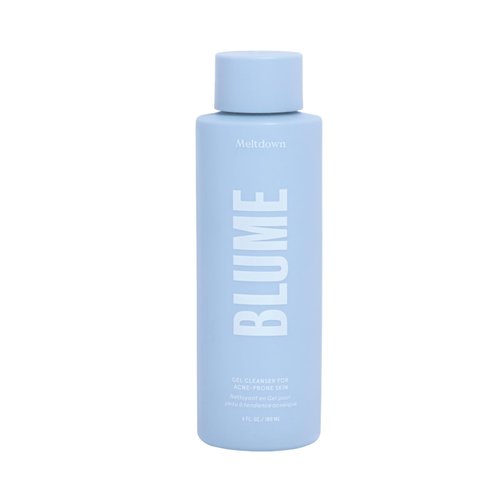 Blume Meltdown Gel Cleanser - Soothing Facial Cleanser for Acne-Prone Skin - Maintains pH Balance and Gently Removes Makeup - Infused with Salicylic Acid, Green Tea Extract and Ceramides (6 Fl Oz)