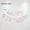 Happy Birthday Balloon Banner 40 inch 30 Balloon Number 16 Inch Happy Birthday Letters Balloons Silver Foil Mylar Balloons for Women and Man 30th Birthday Decorations Party Supplies